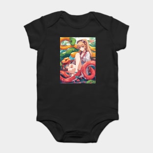 adventure snake red Baby Bodysuit